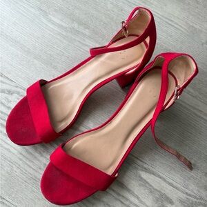 Elegant Red Women's Heels